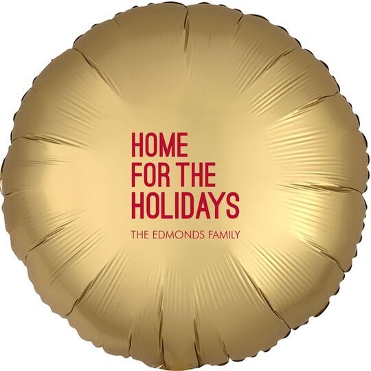 Home For The Holidays Mylar Balloons